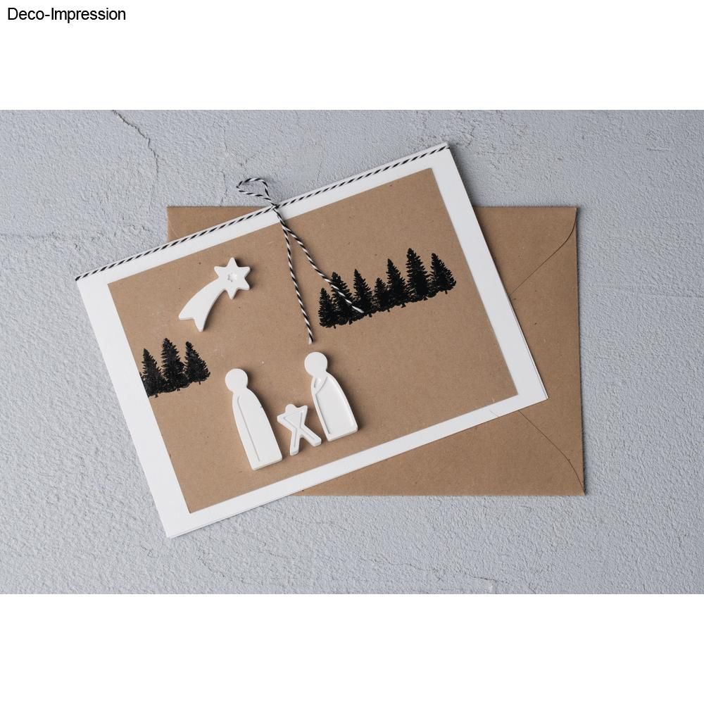 Silikonform Mini Krippe zum Basteln von Karten