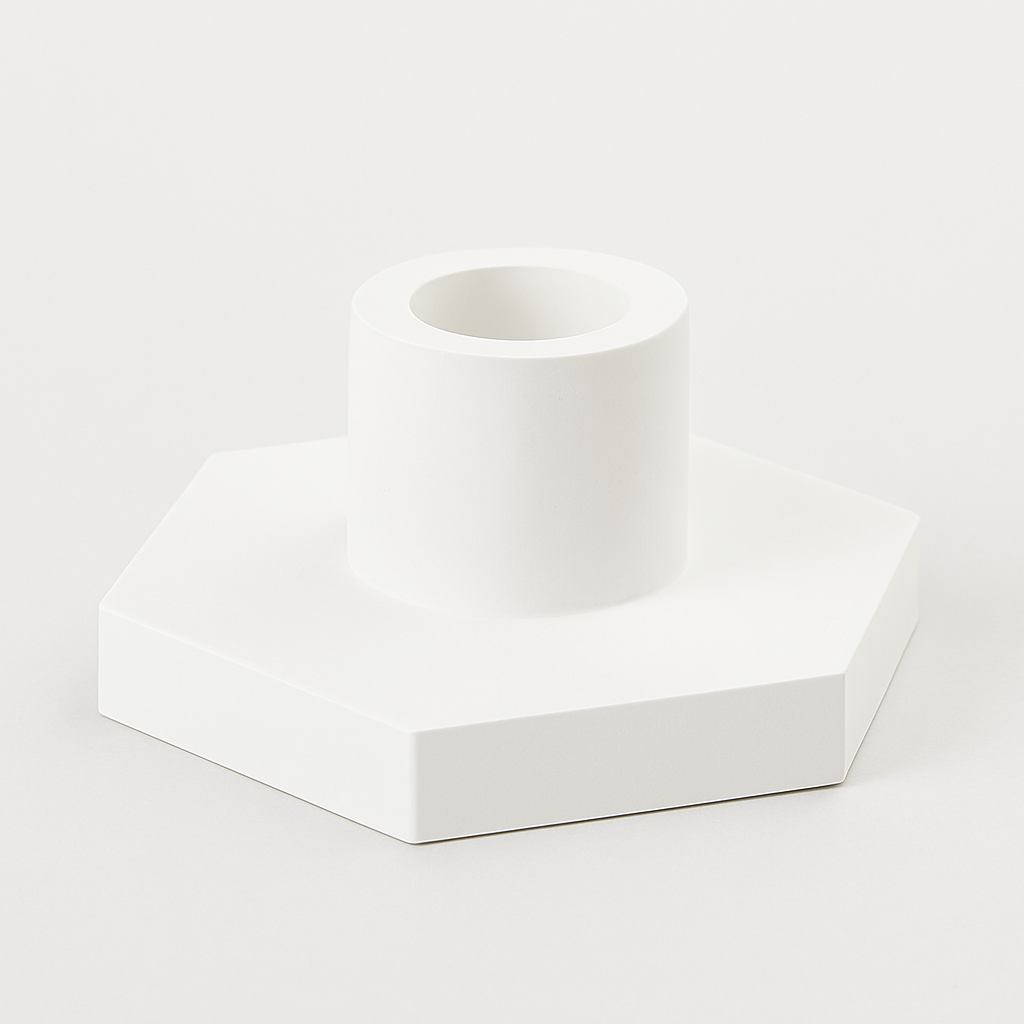 Silikonform - Kerzenhalter Sechseck, ideal für kreative DIY-Projekte. Diese vielseitige silikonform kerzenhalter ermöglicht das Gestalten individueller Kerzenständer in modernem Sechseck-Design.