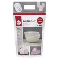 Raysin 200 Gießpulver 4kg Verpackung für extra starke Gießarbeiten und DIY-Projekte.