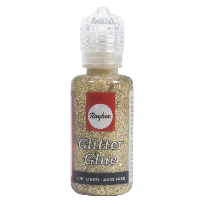 Glitzer Glitter-Glue metallic, Flasche 20 ml - verschiedene Farben
