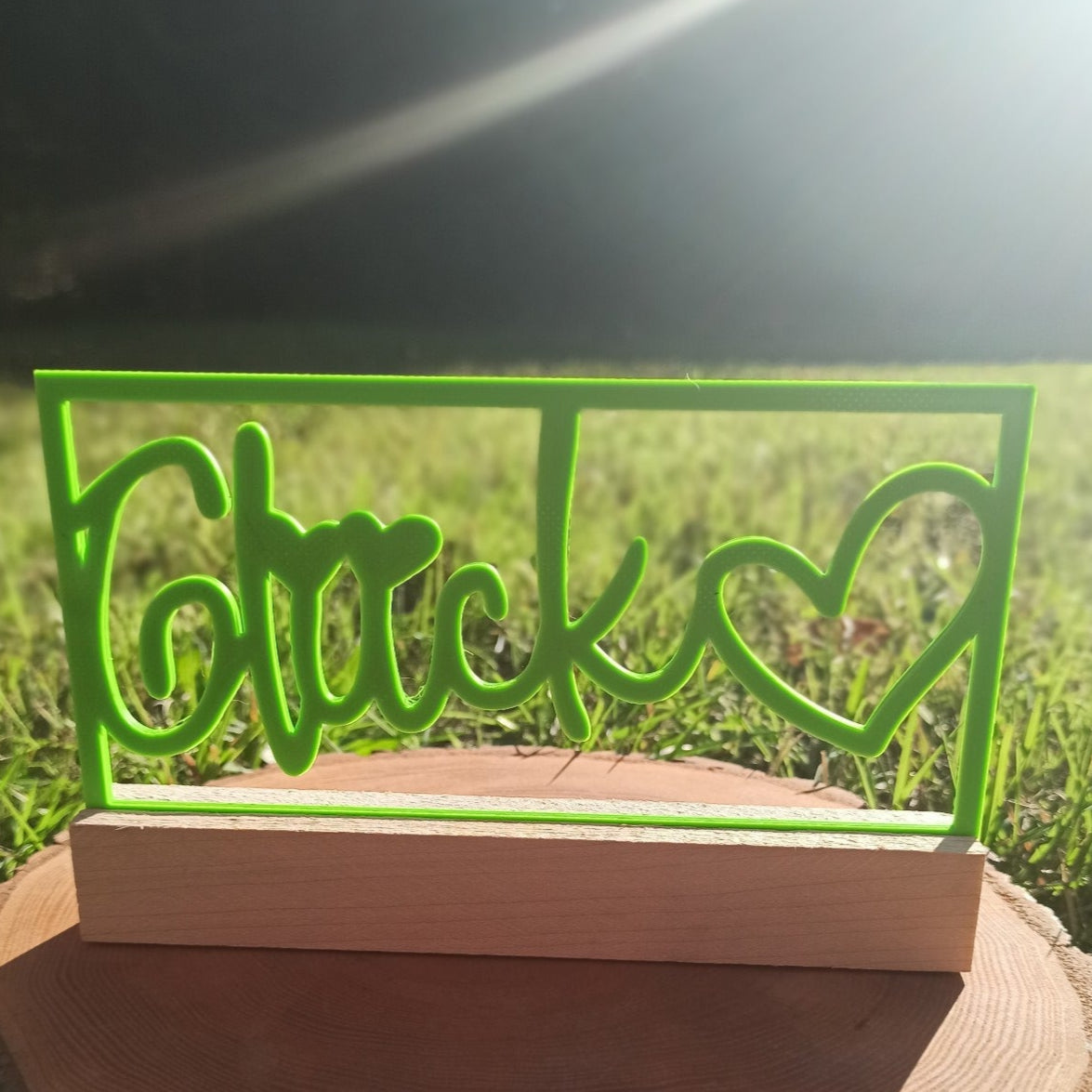 3D/ Plotter- / Laserdatei - Glück im Rahmen