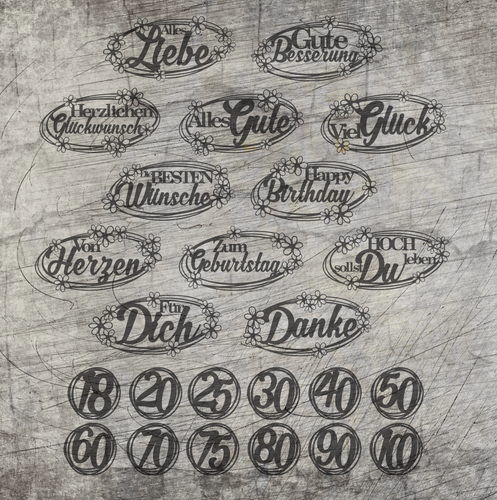 Alles Gute Glückwünsche Plotter schild plotten datei zum downloaden und kaufen