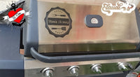 Grill mit Spruch Steak it easy