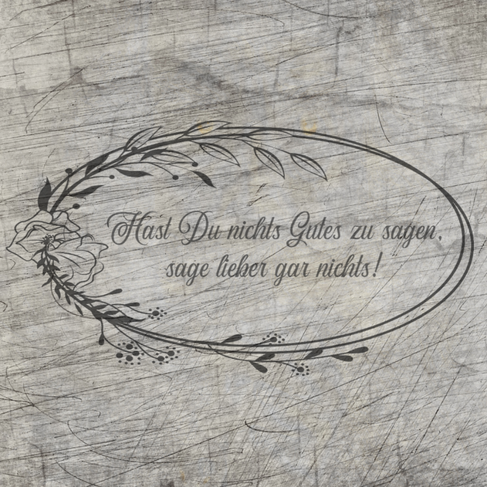 Hast du nichts Gutes zu sagen, sage lieber gar nichts! Plotterdatei