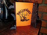 Halloween Plotterdatei Baum Kürbis Eule Kreuz