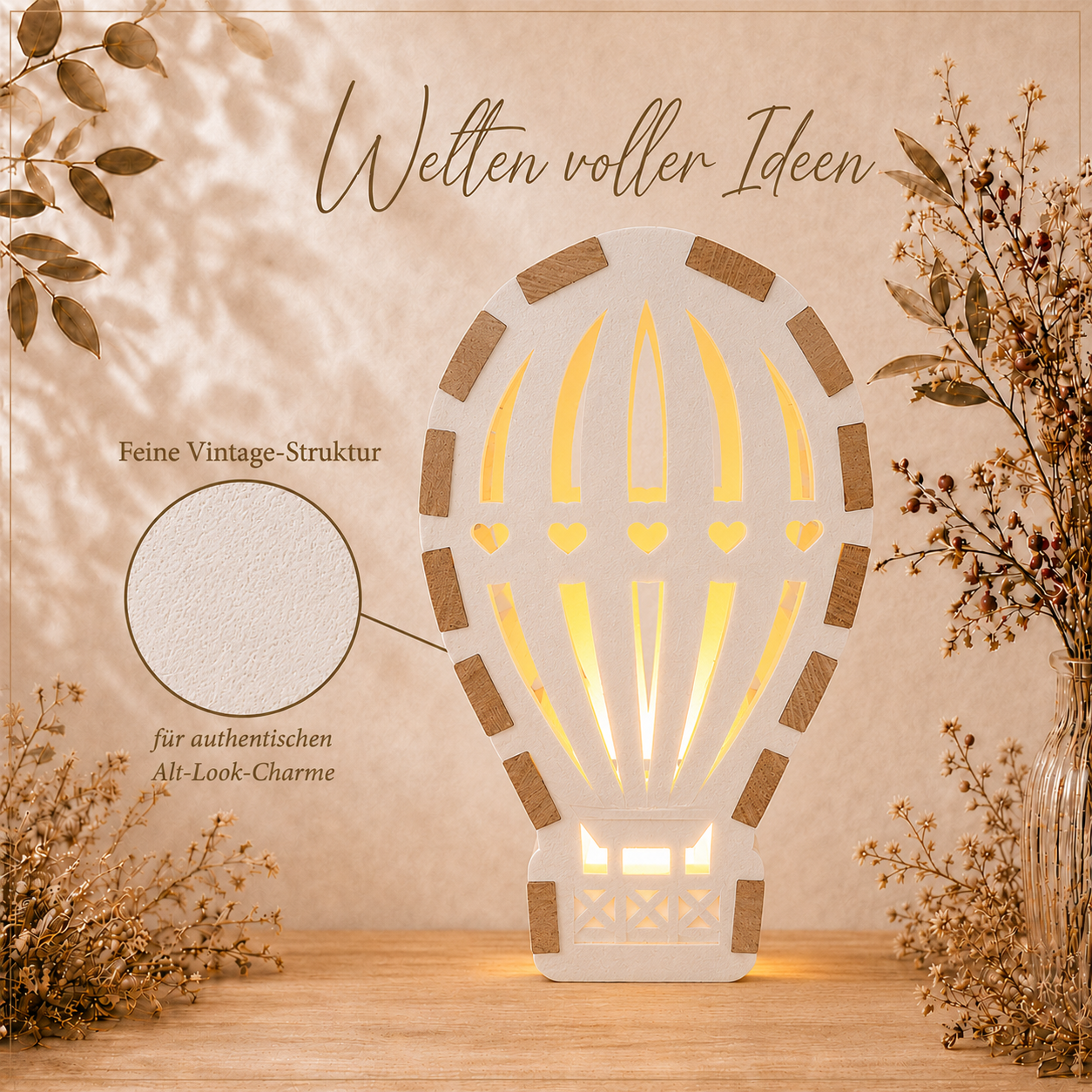 Silikonform Heißluftballon – basteln mit Easy-Sticks