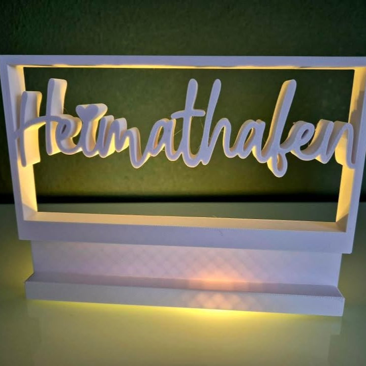 3D/ Plotter- / Laserdatei - Heimathafen im Rahmen