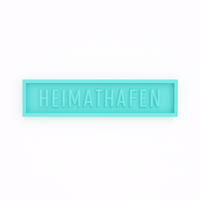Silikonform mit Beschriftung text Heimathafen hafen – perfekt für DIY-Projekte, Resin-Gießen, Seifenherstellung oder kreative Bastelideen