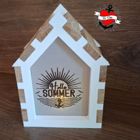 Plotterdatei - Hallo Sommer Beispielfoto im Easy-sticks Haus Gießform