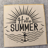 Plotterdatei - Hello Summer Plotteridee Beispielbild