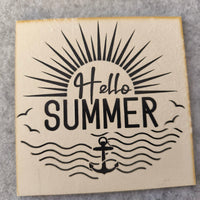 Plotterdatei - Hello Summer Plotteridee Beispielbild