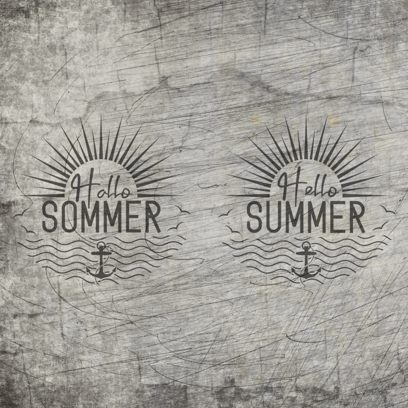 Plotterdatei - Hallo Sommer - Hello Summer Vorschaubild