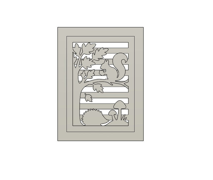 3D-Druckdatei – Herbst Laterne Seitenteil (STL + 3MF)
