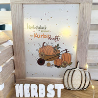 Herbst Herbstglück beginnt mit Kürbisduft, PDF zum Downloaden in Easy-Sticks Rahmen geklebt