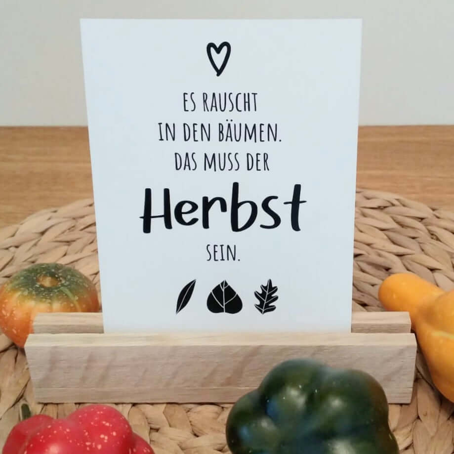 Die Rückseite ist weiß und gut beschreibbar.
Perfekt für die Kartenhalter!
1. Hallo Frühling!
2. Schöner Sommer.
3. Das muss der Herbst sein.
4. Winter: Kalte Hände, warmes Herz!
5. Wunderschöne Ostern!
6. Frohe Weihnachten!
