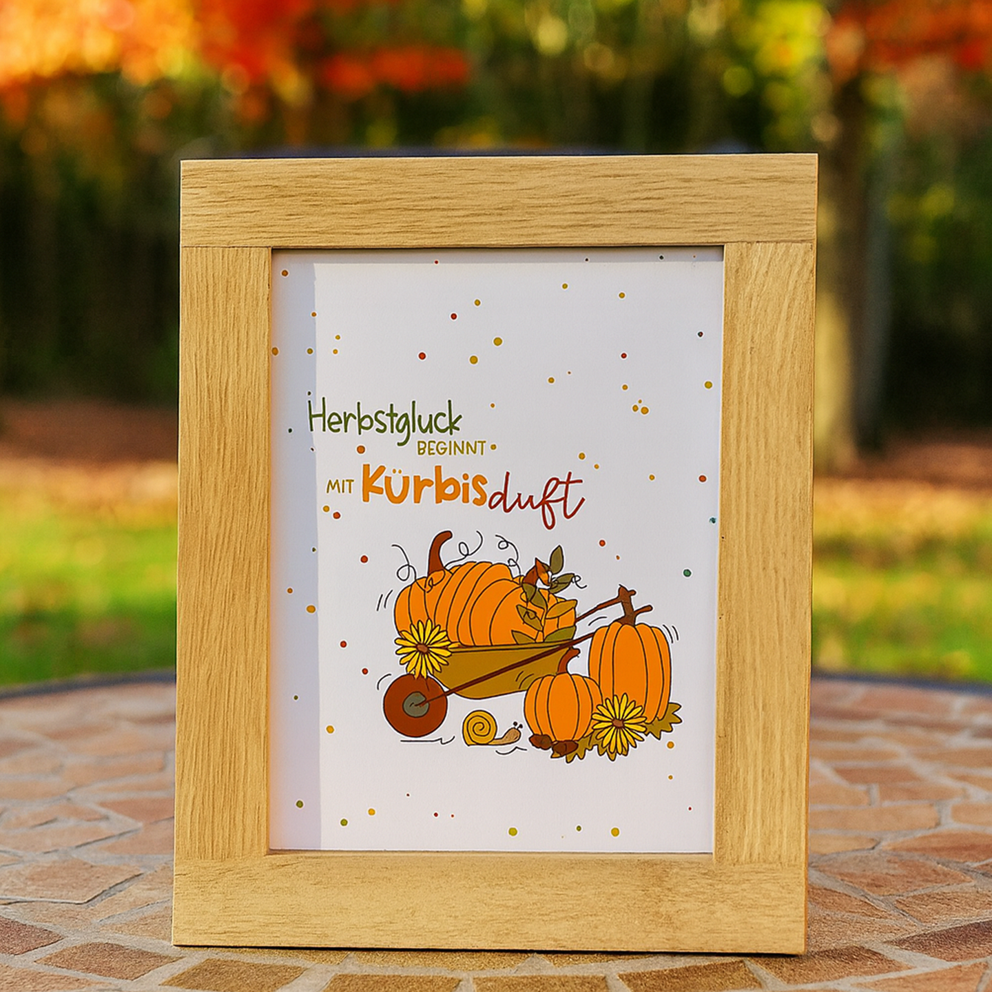 Bastel diese wunderschöne Herbstlaterne mit der PDF Vorlage und den Easy-Sticks