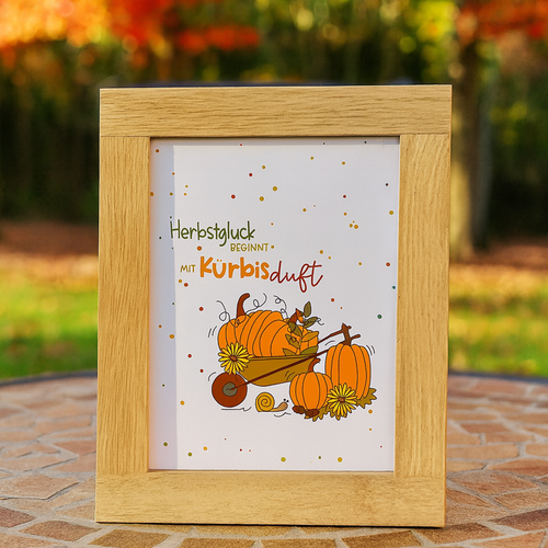 Bastel diese wunderschöne Herbstlaterne mit der PDF Vorlage und den Easy-Sticks