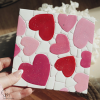 Silikonform - Sweetheart Herzchen Mosaik Fliese