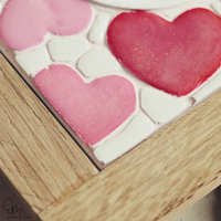 Silikonform - Herz Sweetheart Lichtfliese