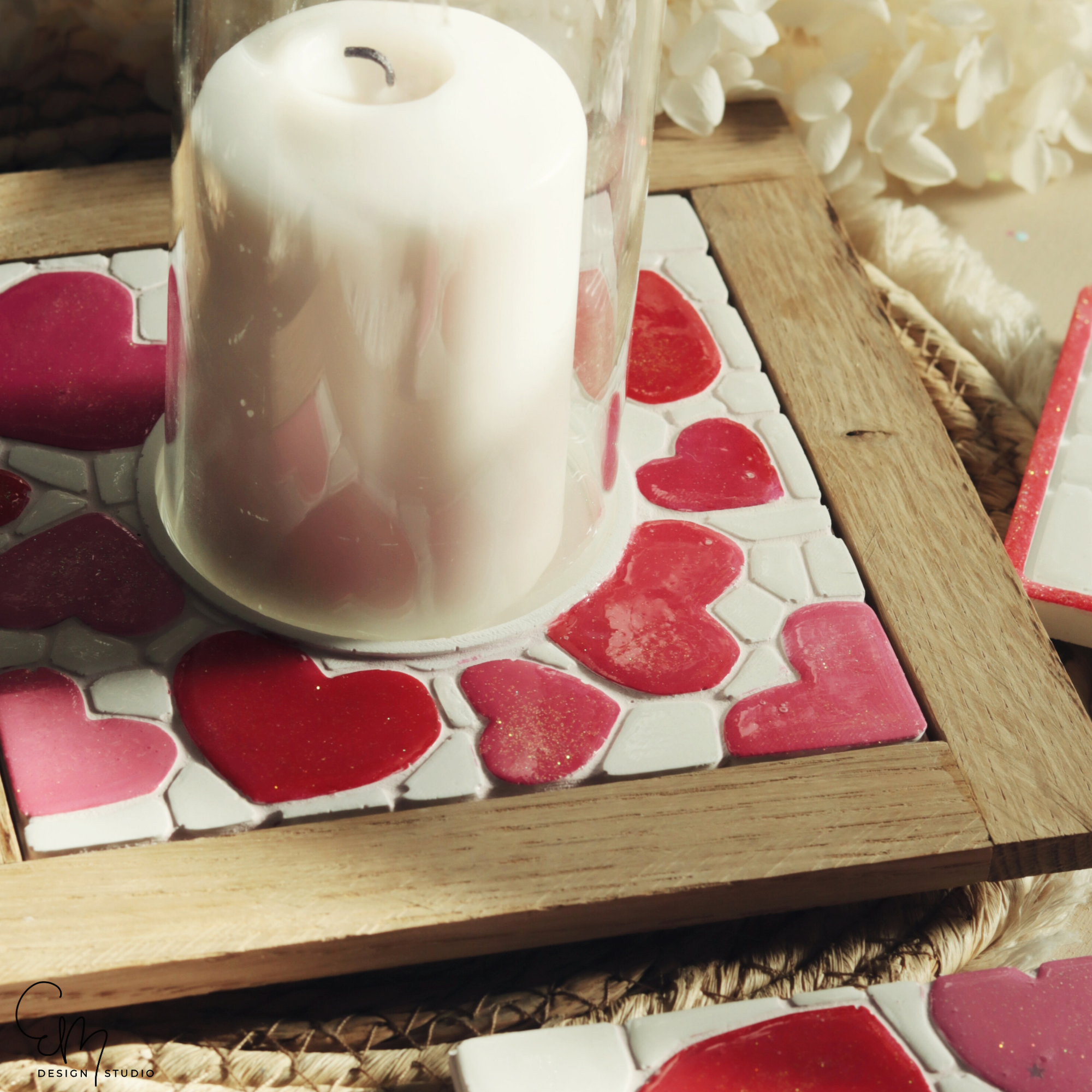 Silikonform - Herz Sweetheart Lichtfliese