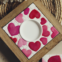 Silikonform - Herz Sweetheart Lichtfliese