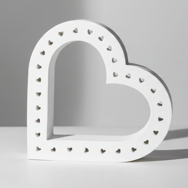 Silikonform - Licht Herz