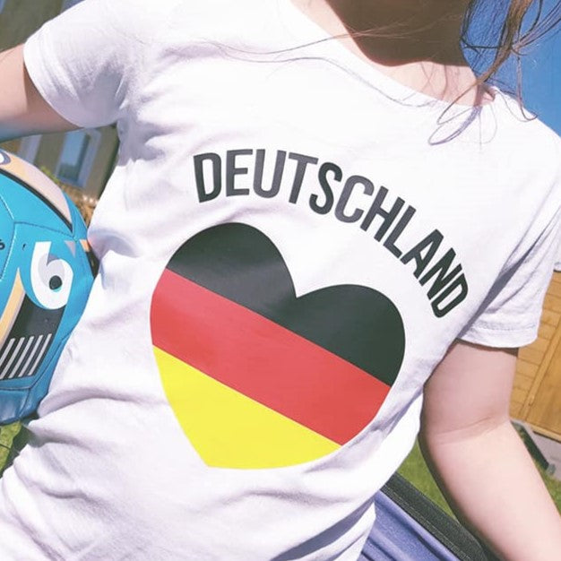 Germany Deutschland Herz schwarz rot gold
