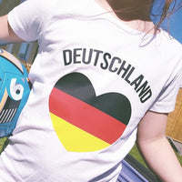 Germany Deutschland Herz schwarz rot gold