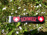 rotes Kreuz mit weißem Kreuz und Schweiz in rot - Plotterdatei
