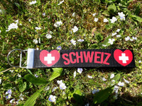 rotes Kreuz mit weißem Kreuz und Schweiz in rot - Plotterdatei