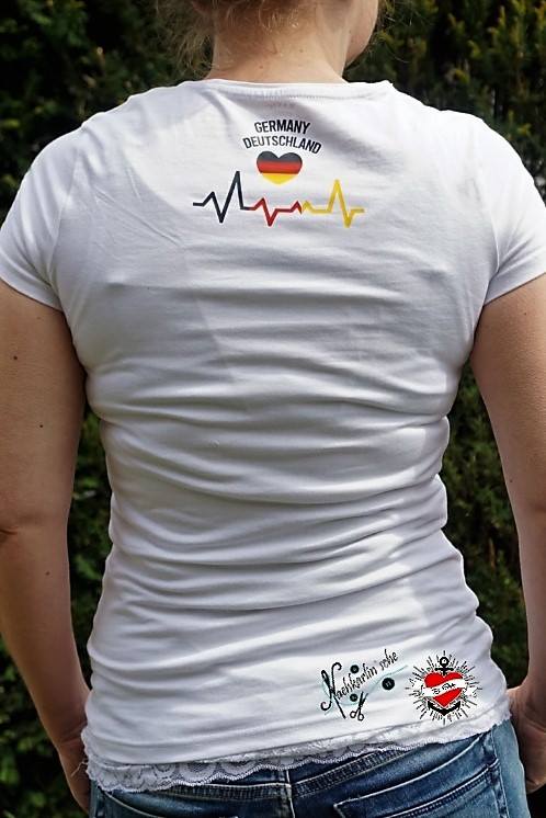 Germany Deutschland Herz in deutschland farbe Flaggen Herzfrequenz 