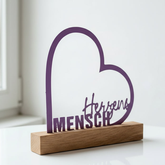 3D-Druck, Laser, Plotterdatei - Herzensmensch