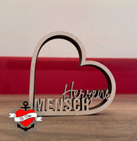 3D-Druck, Laser, Plotterdatei - Herzensmensch