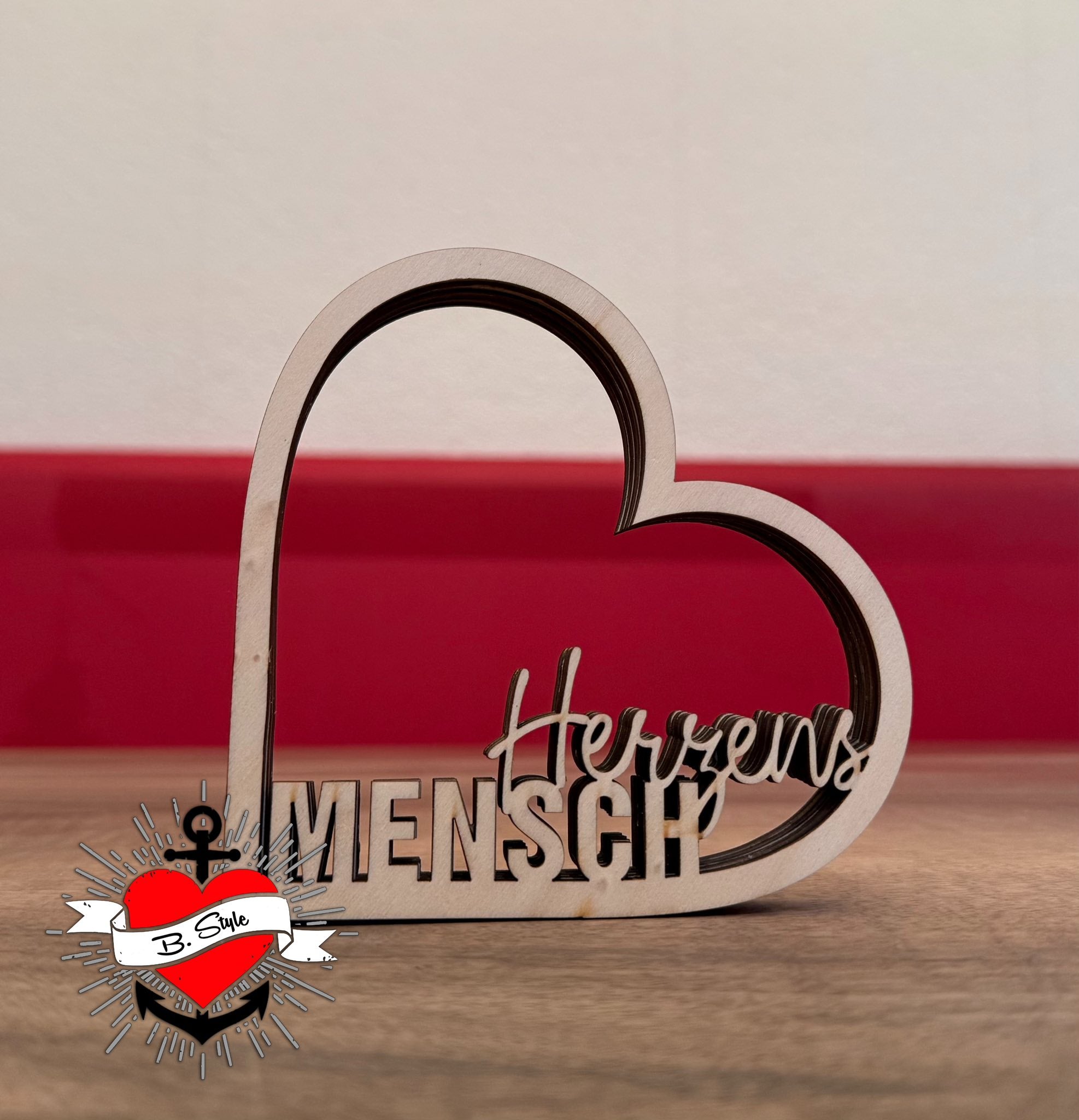 3D-Druck, Laser, Plotterdatei - Herzensmensch