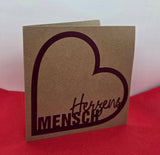 3D-Druck, Laser, Plotterdatei - Herzensmensch