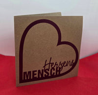 3D-Druck, Laser, Plotterdatei - Herzensmensch