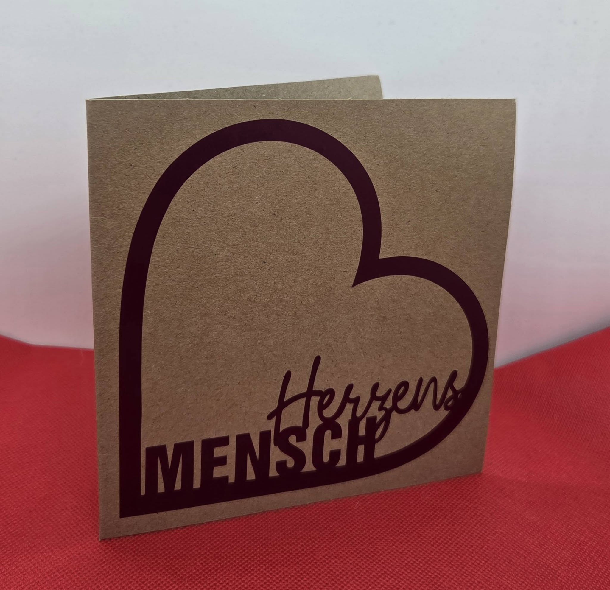 3D-Druck, Laser, Plotterdatei - Herzensmensch