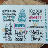 HerzlichenGlückwunschSticker,RubOns