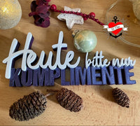 Heute bitte nur Komplimente - Digitale Dateien für 3D-Druck und Plotter