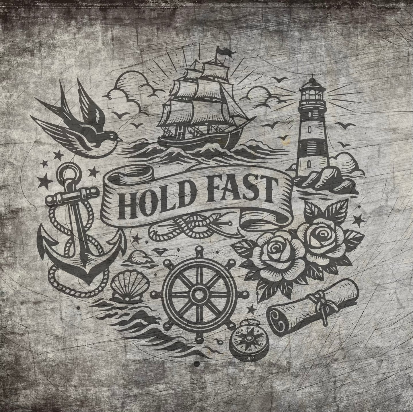 Plotterdatei - Hold Fast maritim