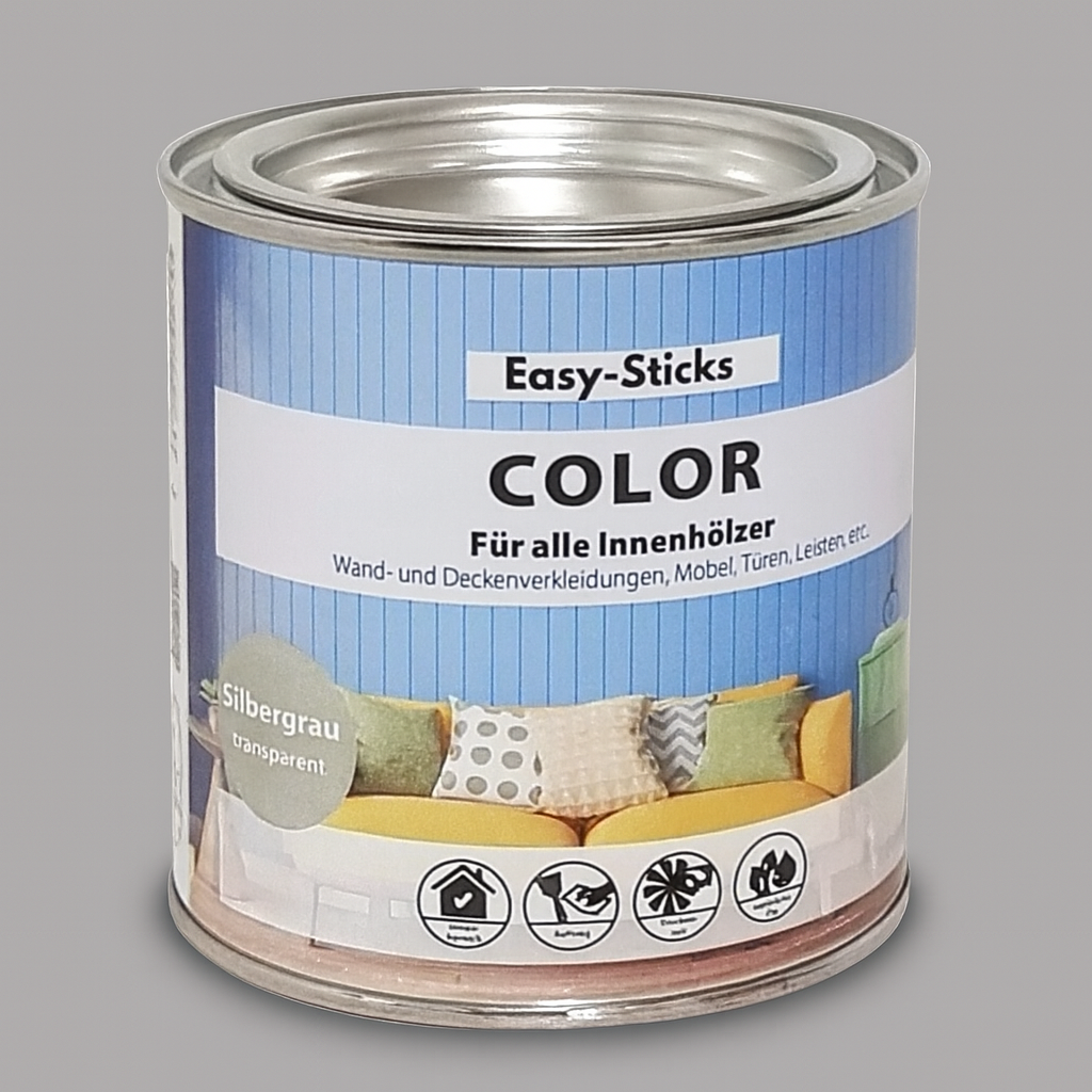 Easy-Sticks Color Holzanstrich - Silbergrau