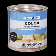 Easy-Sticks Color Holzlasur Schwarz - vielseitige Anwendung für Innenhölzer, Möbel und mehr, hochwertige schwarze Farbe.