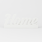 Easy-Sticks Einschieber Silikonform - Home, eleganter Schriftzug 'Home' in Weiß, ideal für persönliche Dekorationen und kreative Geschenke mit Easy-Sticks.
