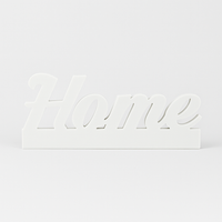 Easy-Sticks Einschieber Silikonform - Home, eleganter Schriftzug 'Home' in Weiß, ideal für persönliche Dekorationen und kreative Geschenke mit Easy-Sticks.