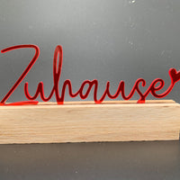 Zuhause Schriftzug Aus Acryl – Stilvolle Geschenkidee Zuhause Für Kartenhalter