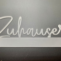 Zuhause Schriftzug Aus Acryl – Stilvolle Geschenkidee Zuhause Für Kartenhalter