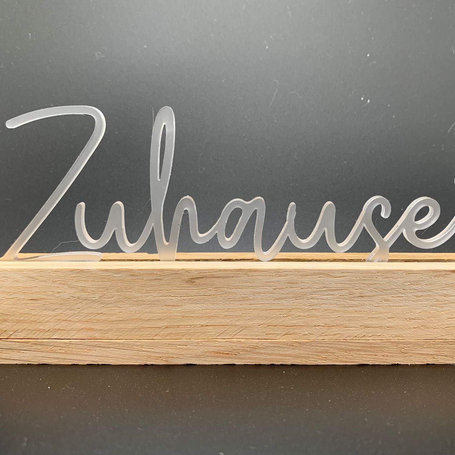 Zuhause Schriftzug Aus Acryl – Stilvolle Geschenkidee Zuhause Für Kartenhalter
