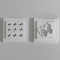 Silikonform - 2 Schmetterling Laternen Seiten Mini