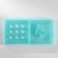 Silikonform - 2 Schmetterling Laternen Seiten Mini