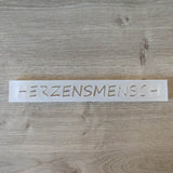 Transparenter acryl Easystick mit aufgeritztem Wort HERZENSMENSCH, ideal für kreative DIY-Projekte von Easy-Sticks.